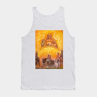 Blissful Jambhala, the God of Wealth, over Chicago. Soul of the Stone: Citrine. Tank Top